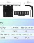 LED Aquarium Light Lighting plants Grow Light 5W/10W Aquatic Plant Lighting Waterproof Clip-on Lamp For Fish Tank