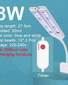 Super Bright Clip Lamp LED Aquarium Light for Aquatic Plant Grow Fish Tank Full Spectrum Timing Lamp 220-240V 30~70CM 4W 8W 13W