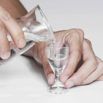 Set Mini Calici Shot 10/15/25ml Trasparenti con Piede Alto per Liquori e Spirits