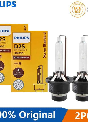 Philips 2pcs D1S D2S D2R D3S D4S Xenon HID Standard Car Head Light 35W 4200K Xenon White Original Bulbs Upgrade Lamps Germany
