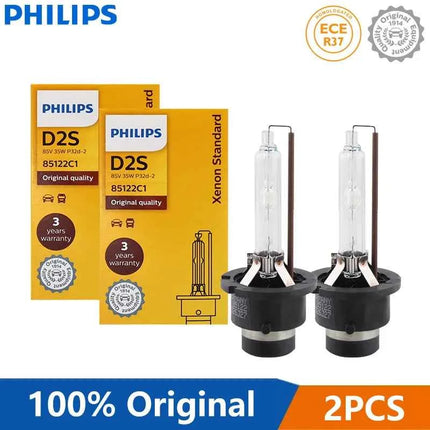 Philips 2pcs D1S D2S D2R D3S D4S Xenon HID Standard Car Head Light 35W 4200K Xenon White Original Bulbs Upgrade Lamps Germany