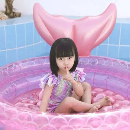 Nuove sirene Piscina gonfiabile Bagno per bambini Casa estiva Piscina all'aperto Piscina quadrata gonfiabile per regali per bambini Ragazza