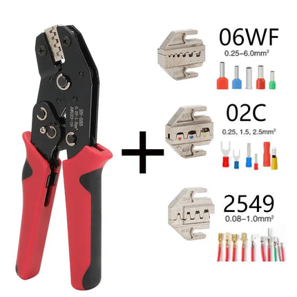 Set di strumenti per crimpare Pinze pressate Strumenti per elettricisti Terminali elettrici Morsetto Elettronica Premendo il connettore Mascelle a mano 58B