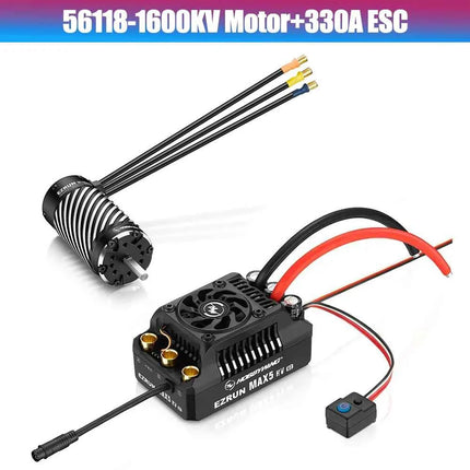 HOBBYWING EzRun ESC Motor Combo Brushless Sensorless 330A ESC 6V/7.4V/8.4V IP67 5690 56118 Brushless Motor For 1/8 1/7 RC Cars