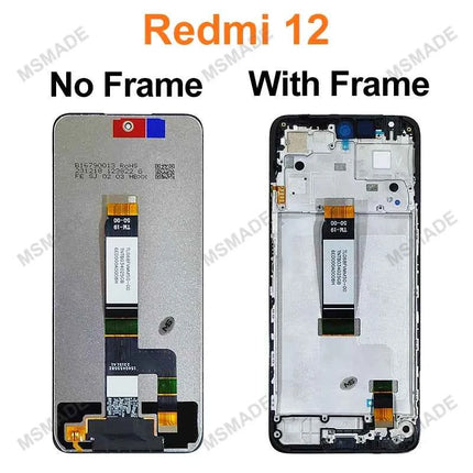6.79 "IPS Per Xiaomi Redmi 12 LCD 23053RN02I Touch Panel Assemblea di Schermo Digitizer Per Redmi 12 Display 23053RN02Y Sostituire Parti