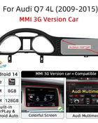 Android 14 Auto Radio CarPlay For Audi A6 C6 4f  For Audi Q7 4L 2005-2015 MMI 2G 3G GPS Car Multimedia Player Navi Stereo DSP