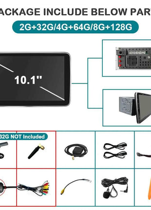 "Screen Universal Android 14 Car Radio Carplay Car Radio For VW Volkswagen Hyundai Toyota 2DIN Bluetooth Multimedia Player