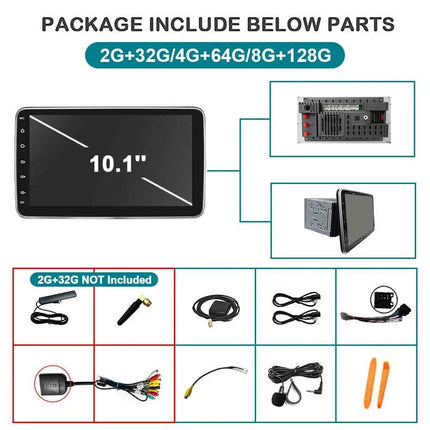 "Screen Universal Android 14 Car Radio Carplay Car Radio For VW Volkswagen Hyundai Toyota 2DIN Bluetooth Multimedia Player