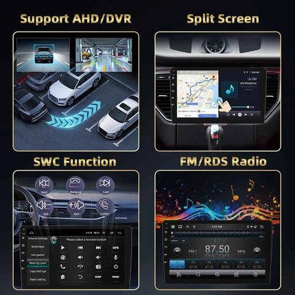Podofo 8Core AI Voice Car Audio For Suzuki Jimny 2007-2012 Multimedia Player Android Auto Carplay WIFI 4G Bluetooth Car Stereo
