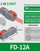 1 In Multiple Out Push-in Electrical Wire Connector Terminal Block Universal Fast Wiring Cable Connectors For Cable Connection