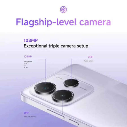 Xiaomi Redmi Note 14 5G 8GB/256GB Smartphone MediaTek Dimensity 7025-Ultra Display AMOLED da 6,67" Tripla fotocamera da 108MP