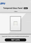 Glass White / NET Socket CAT6
