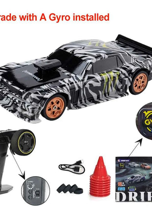 Upgraded Gyro 1/43 RC Drifting Car Racing RTR 4WD High Speed Radio Control Model 2.4G Drift Race Vehicle Mini Gifts