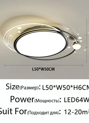 Lampada da soffitto moderna e semplice a LED Decorazioni per la casa Camera da letto Studio Apparecchio da pranzo creativo Luci del soggiorno Lampadario per la camera dei bambini