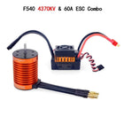 1:10 1:12 1:14 RC Part Waterproof F540 3300KV 4370KV Brushless Motor W/60A ESC for Wltoys 144001 124019 RC 124018 Truck Buggy