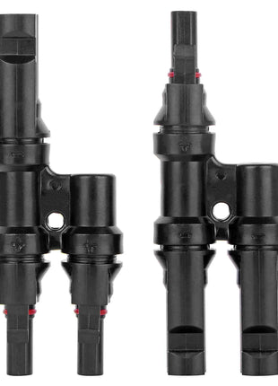 1/2 Pair High Quality IP67 Male and Female Photovoltaic Solar Connectors 2 to 1 T for DIY Solar Kit System MC2.5 4 MC6