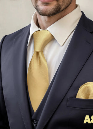 Set Cravatta e Fazzoletto Uomo Colorato 160cm - Accessori Matrimonio