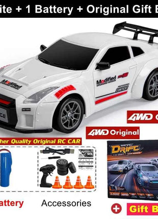 New 4WD Remote Control Drift Car Full Size 1:24 Mini Remote Control Racing Car Model 2.4G Radio High Speed RC Car Boy Toy Gift