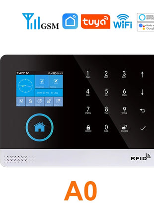 Protezione di sicurezza wireless WiFi + GSM/4G e 2G App Smart Home e Tuya Sistema di allarme di sicurezza domestica Alexa Funzionamento remoto 433 Mhz