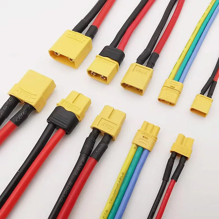 XT30 XTR30U XT60 XT60H XT90 Connettore maschio e femmina con cavo in silicone 10AWG/12AWG/16AWG/18AWG 100mm per cavo batteria RC
