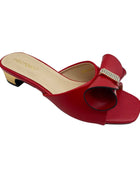 FABIO PENNY new design with plain bow elegant women's low-heeled slippers and mid-heeled sandals for dinner