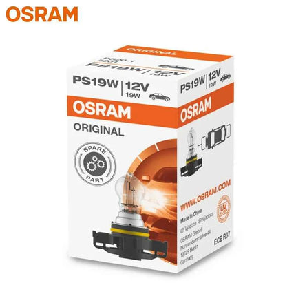 OSRAM PS19W 12V 19W PG20-1 ORIGINAL PSX Car Auxiliary Signal Lamp Standard Daytime Running Light Reverse Light Fog Bulb 5201, 1X