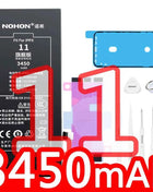 NOHON  High Capacity Phone Battery for iPhone 13 13Pro 12 Pro 11 X XR XS 12Mini 13PM 15Pro MAX 14 SE SE2 SE3 Replacement Bateria