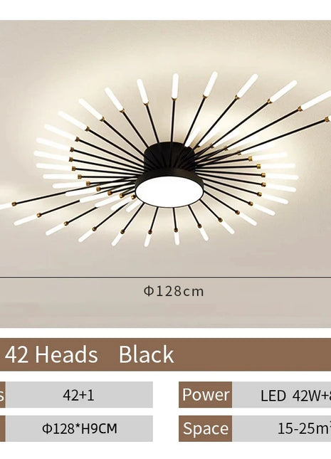 Lampada da soffitto a LED creativa a forma di ventaglio Lampada da soggiorno moderna Decorazioni per la casa Sala da pranzo Camera da letto Lampada a sospensione a soffitto interna per camera dei bambini