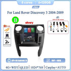 For Land Rover Discovery 3 2004-2009 intelligent multimedia video player radio GPS 4G WiFi Carplay+Auto Android13