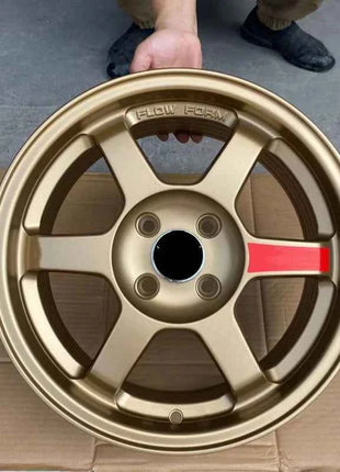 15 16 17 18 19 Doppia ruota sportiva in fusione grigio argento TE37 5x114.3 5x112 ruota in lega per auto passeggeri, adatta per Tesla Toyota