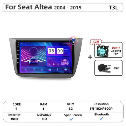 Srnubi IPS Screen Android All In One Car Radio for Seat Altea XL Toledo 3 2004 - 2015 Carplay GPS Stereo DVD Multimedia Player