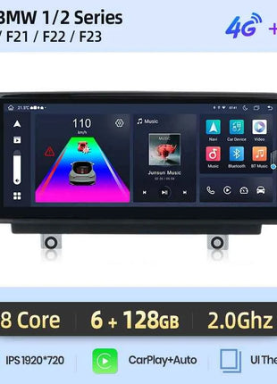 Junsun 1920*720 Wireless Carplay Android Auto Multimedia Car Radio For BMW 1 2 3 4 Series F20 F21 F22 F30 F31 F32 F33 F34 F36