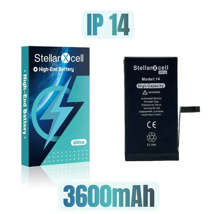 StellarXcell Ultra High Capacity Battery For iPhone7 8Plus 11 12Mini 13ProMax X XS XR 14plus 15Pro  show 100%healthy