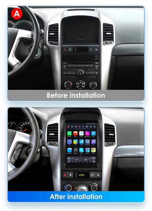 Hizpo 9.7" 2 Din Android Auto Car Radio for Chevrolet Captiva Sport 2006 - 2012 Multimedia Video Player Carplay  for Tesla Style