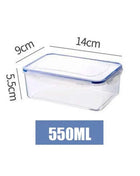 1Pc/4Pcs Refrigerator Storage Box Food Containers Plastic Fresh-Keeping Box with Lid Portable Storage Box Kitchen Organization