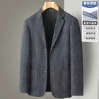 Blazer Uomo Slim Fit a Quadri - Stile British Cerimonia 2025