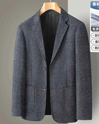 Blazer Uomo Slim Fit a Quadri - Stile British Cerimonia 2025