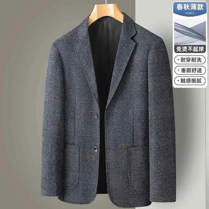 Blazer Uomo Slim Fit a Quadri - Stile British Cerimonia 2025