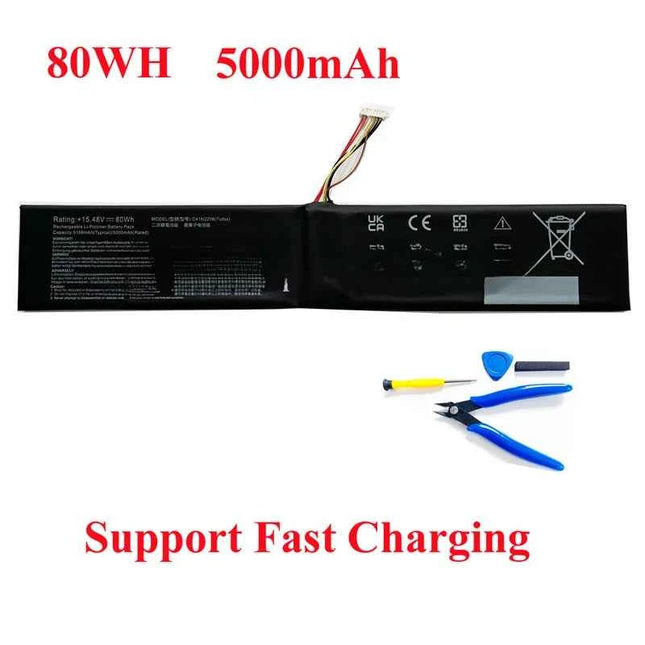 HC 5000mAh 80WH High Capacity C41N2208 Laptop Battery for ASUS ROG ALLY RC71L/PC71L Portable Gaming Series Free Tools