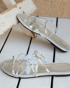 Women's Slippers with Butterfly Design Summer Chic Rose Gold Metal Band Slides Ladies Casual Outdoor Flat Beach Sandal Shoes Plus Size