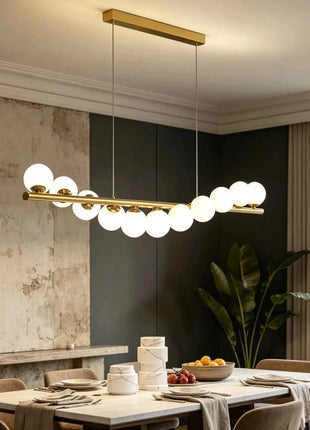 Lampadario a Sospensione LED in Vetro Stile Nordico Italiano, Decorazione per Casa, Sala da Pranzo, Cucina, Moderno Lampadario da Soffitto per Bar e Soggiorno
