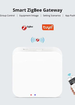 Tuya Zigbee 3.0 Gateway Hub Smart Home Wireless Bridge Smart Life APP Remote Control Automation Device Works with Alexa Google