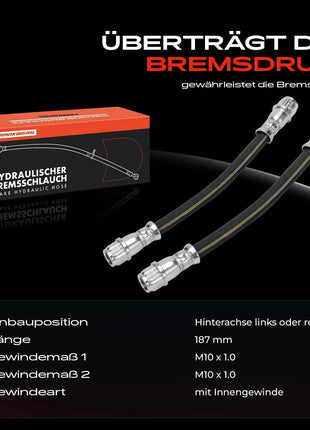 Tubo Freno Posteriore Sinistro o Destro Frankberg 2x per Renault Clio I II Thalia Twingo Wind 4806K8