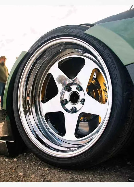 17 18 20 22 pollici 2 pezzi cerchi concavi profondi forgiati 5x114.3 5x130 4x100 ruota cromata per Audi BMW Mercedes Benz porsche