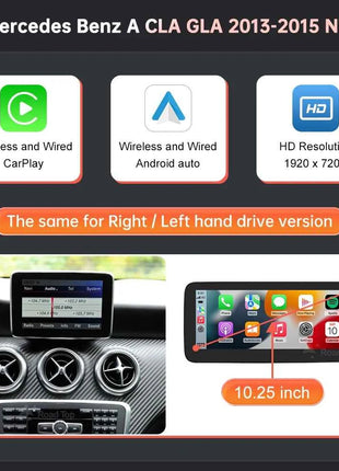 1920*720 Touch Screen Car Multimedia Display For Benz A B CLA GLA W176 W463 W246 2013-2015 NTG4.5 Wireless Carplay Android Auto