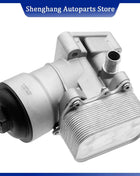 Aluminium Oil Cooler Housing & Radiator For VW Passat Polo Caddy Tiguan EOS Seat Skoda 2.0L TDl 03L115389C 03L115389H 03L117021C
