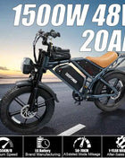 QS7 electric bicycle 1500W brushless motor 60Ah performance E-bike battery single rider off-road motorcycle performance