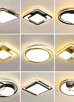 Collezione di lampade per camera da letto in ferro Plafoniera moderna a LED per la casa Decorazione creativa del soggiorno del corridoio del balcone della stanza dei bambini