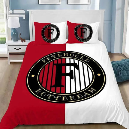 3D Print Hot Fc F-Feyenoords Bedding Set Bedroom Quilt Cover Set Single Double Size Duvet Cover Pillowcase for Adult Boys