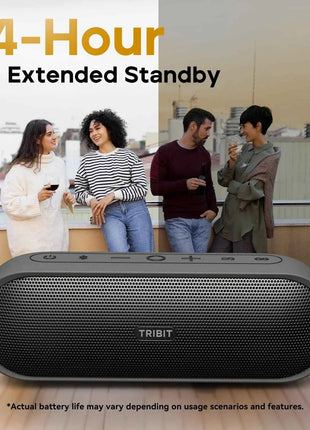 Altoparlante Bluetooth portatile TRIBIT XSound Plus 2, potenza 30 W, altoparlante wireless impermeabile IPX7 24 ore di riproduzione per campeggio, escursionismo